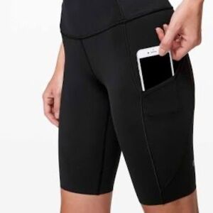 Lululemon Fast & Free Biker Shorts size 4 Black